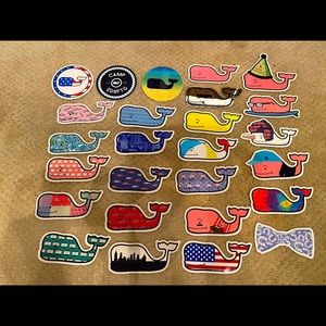 NEW Vineyard Vines Notebook & Whale Sticker Set